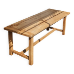 Table de ferme ancienne en bois massif pièce unique rénovée « doria » Table de ferme ancienne en bois massif pièce unique rénovée « doria »