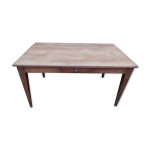 Table de ferme ancienne en ch�ne rustique - 1m35