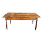 Table de ferme ancienne en olivier massif