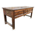 Table de ferme ancienne � panneaux dit table � gibier.