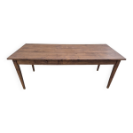 Table de ferme ancienne, un tiroir 1m95