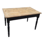 Table de ferme bistrot pitements tourner style louis philippe 1900s