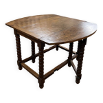 Table de ferme en bois massif à abattants Table de ferme en bois massif à abattants