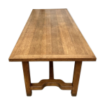 Table de ferme en chêne, années 50 Table de ferme en chêne, années 50