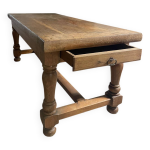 Table de ferme chne massif