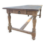 Table de ferme en chne massif