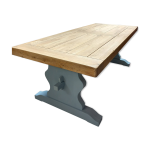 Table de ferme en chne massif