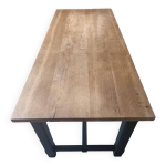 Table de ferme chne massif