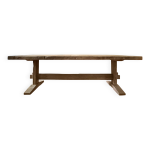 Table de ferme en chene massif ancien - hed 200 x 100 cm Table de ferme en chene massif ancien - hed 200 x 100 cm