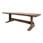Table de ferme en chene massif ancien - hed 250 x 100 cm
