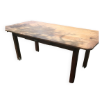 Table de ferme en chne  un seul tiroir 185 / 96 - 74 h