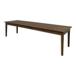 Table de ferme dark brown en chêne massif 300 x 90 cm Table de ferme dark brown en chêne massif 300 x 90 cm