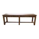 Table de ferme, drapi�re en noyer, 1900