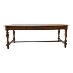 Table de ferme drapire noyer 2m