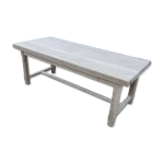 Table de ferme extensible en chne massif