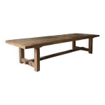 Table de ferme kingstone en chne massif ancien - 300 cm de long