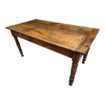 Table de ferme louis philippe en noyer 19 s