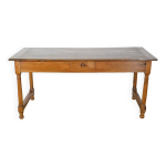Table de ferme de propriété en merisier, style louis xiv, début xixème Table de ferme de propriété en merisier, style louis xiv, début xixème