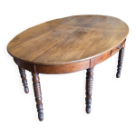Table de ferme ovale en chêne massif xixème 243×154cm Table de ferme ovale en chêne massif xixème 243×154cm