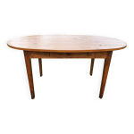 Table de ferme ovale en merisier