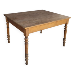 Table de ferme rustique ancienne 1900 - 1m16 Table de ferme rustique ancienne 1900 - 1m16
