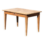 Table de ferme rustique ancienne fabrication 1900s en ch�ne - 1m22