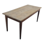 Table de ferme rustique ancienne 1900 en chne et sapin - 1m51