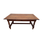 Table de ferme rustique en chne 19me - 1m59