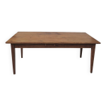 Table de ferme rustique en merisier massif 19éme - 1m91. 5 Table de ferme rustique en merisier massif 19éme - 1m91. 5