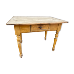 Table de ferme en sapin bois naturel 1900 brasserie