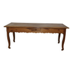 Table de ferme de style louis xv en merisier xix