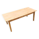 Table de ferme vintage en sapin - esprit campagne chic - 180cm
