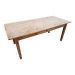 Table de ferme xix�me en pin - style brut & authentique - 180cm