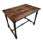 Table française antique xixe siècle chêne & pin charme rustique Table française antique xixe siècle chêne & pin charme rustique