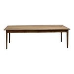 Table de frêne aux pieds fuseaux, hêtre et frêne massif Table de frêne aux pieds fuseaux, hêtre et frêne massif