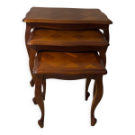 Table gigogne en merisier style louis xv