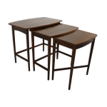 Tables gigognes en palissandre design danois des années soixante Tables gigognes en palissandre design danois des années soixante