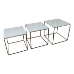 Tables gigognes pk71 de poul kjaerholm Tables gigognes pk71 de poul kjaerholm