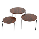 Tables gigognes rondes « eindhoven » milieu du siècle Tables gigognes rondes « eindhoven » milieu du siècle