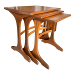 Tables gigognes en teck g - plan Tables gigognes en teck g - plan