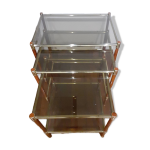 Tables gigognes en verre fum