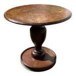 Table, guéridon ancien en bois et fer forgé Table, guéridon ancien en bois et fer forgé