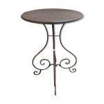 Table guridon en fer forg
