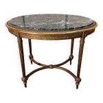 Table gu�ridon style louis xvi en bois dor�