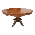 Table guéridon violonné acajou époque xix Table guéridon violonné acajou époque xix