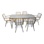 Table jardin avec 6 chaises