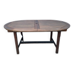 Table de jardin en bois exotique Table de jardin en bois exotique
