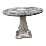 Table de jardin en ciment fraill des annes 60