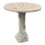Table de jardin en ciment pied forme de tronc