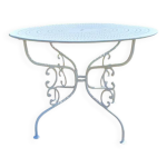 Table de jardin fer forg 1900